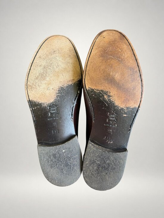Kenneth Cole Made in Italy Brown Leather Tassel Loafers Men\'s 11 EEE main image 5